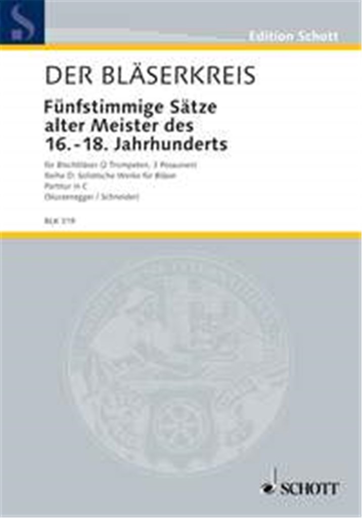 Funfstimmige Satze alter Meister